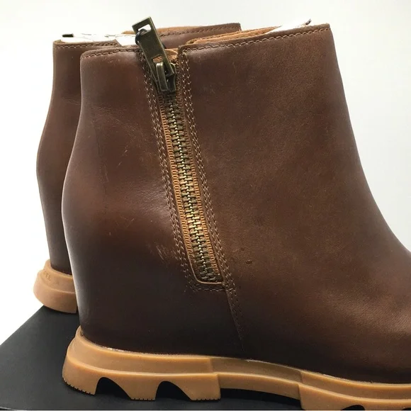 🔴SOLD Sorel Joan Of Arctic Wedge III Zip Boot Waterproof Shoe Hazelnut - Picture 11 of 11